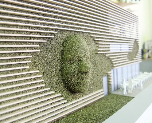 dizajnový model výstavného pavilónu Expo 2015