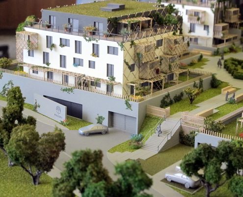 Farebný prezentačný model bytového súboru