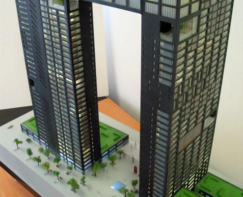 prezentačný model bytového objektu Slovany