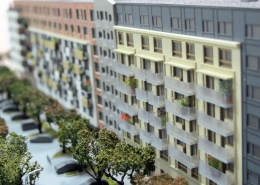 detailný model bytového komplexu