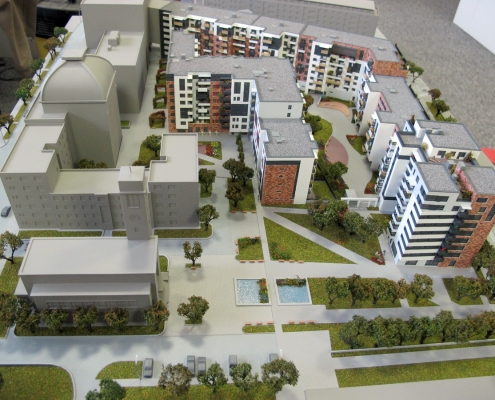 detailný model bytového komplexu