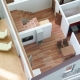 Farebný rozoberateľný model dvojposchodového rodinného domu