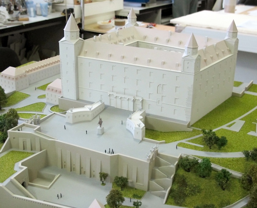Hmotový model historického objektu Bratislavského hradu