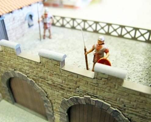 Farebný model rímskej pevnosti pri obci Iža - KELEMANTIA