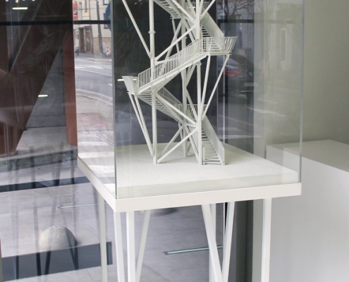 Detailný model atypickej vyhliadkovej veže na Devínskej Kobyle