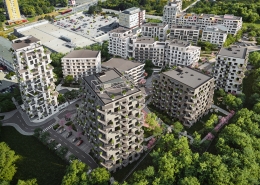 Detailný plnofarebný model bytového súboru v Bratislave – Dúbravke